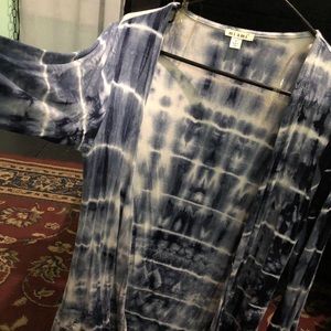 Detailed Tie Dye Coverup/Cape